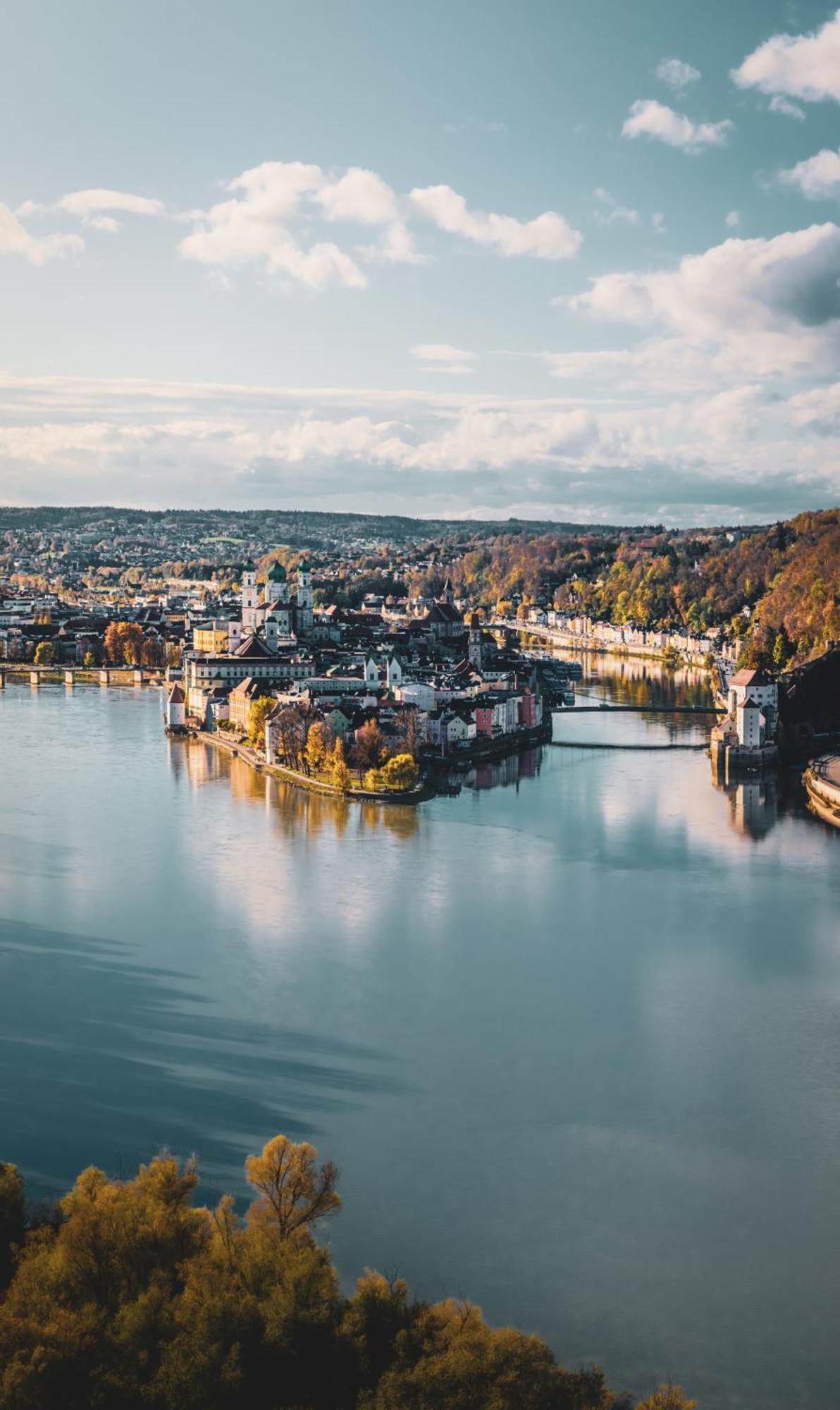 Apartment Passau A - Parken, Stilvoll, Modern & Cozy Im Zentrum Von Passau Bagian luar foto